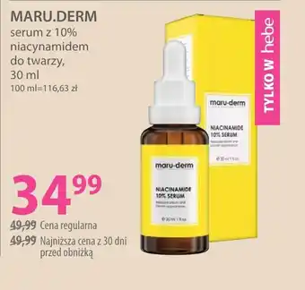 Hebe Maru.derm serum z 10% niacynamidem do twarzy oferta