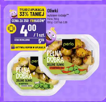 Polomarket Oliwk zielone i czarne z kostkami sera w marynacie ziołowej Perla oferta