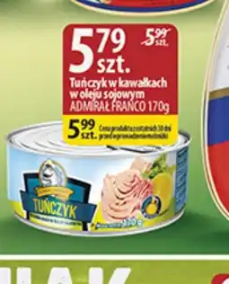 Delisso Delikatesy Tuńczyk w kawałkach w oleju sojowym Admiral Franco oferta