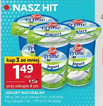 Stokrotka Optima Jogurt naturalny Zott Primo oferta