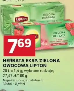 Stokrotka Optima Herbata ekspresowa zielona owocowa Lipton oferta