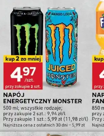 Stokrotka Optima Napój energetyczny Monster oferta