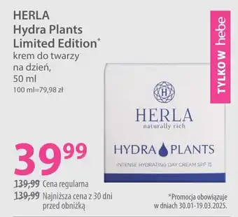 Hebe HERLA Hydra Plants krem do twarzy na dzień oferta