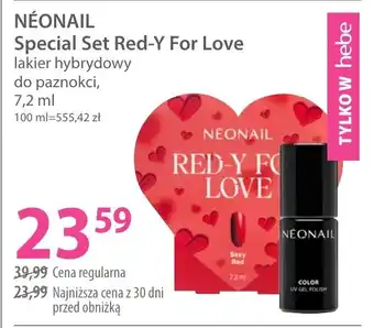 Hebe Néonail special set red-y for love lakier hybrydowy oferta