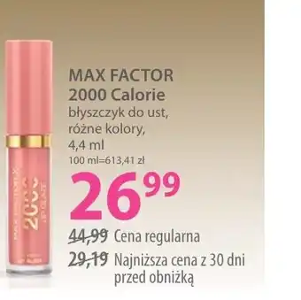 Hebe Max factor 2000 calorie błyszczyk do ust oferta