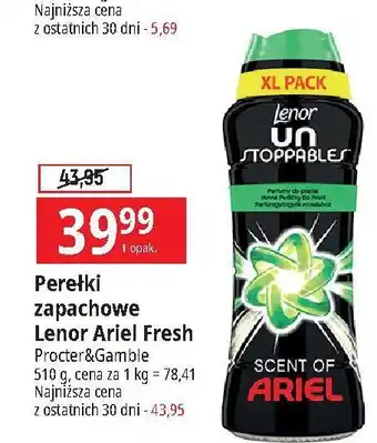 E.Leclerc Perełki zapachowe ariel Lenor Unstoppables oferta