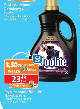 E.Leclerc Płyn do prania Woolite Dark Black & Denim oferta