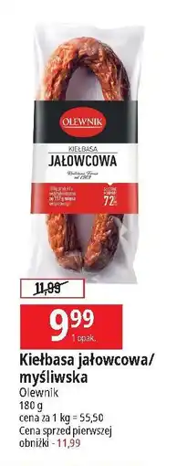 E.Leclerc Kiełbasa myśliwska Olewnik oferta