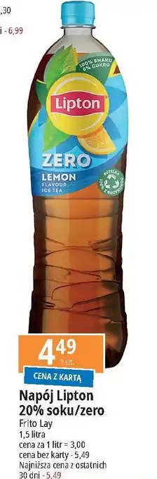 E.Leclerc Napój lemon zero sugar Lipton Ice Tea oferta