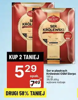 Delikatesy Centrum Ser w plastrach Królewski OSM Sierpc oferta