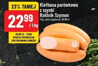 Polomarket Kiełbasa parówkowa z szynki Rzeźnik Szymon oferta