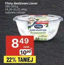 Delikatesy Centrum Filety śledziowe Lisner oferta