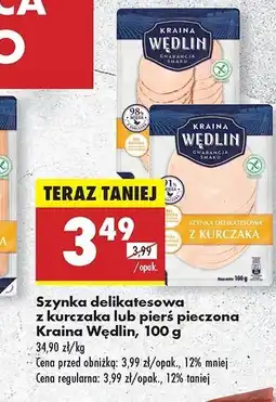 Biedronka Pierś pieczona z kurczaka Kraina Wędlin oferta