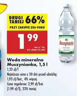 Biedronka Woda niegazowana Muszynianka oferta