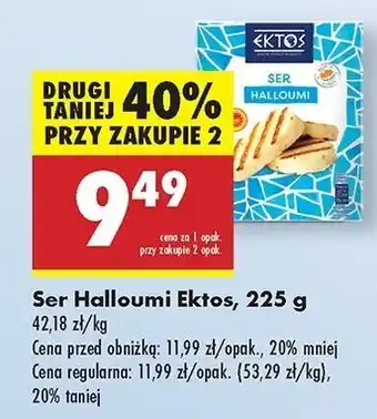 Biedronka Ser halloumi Ektos oferta