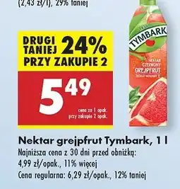 Biedronka Nektar czerwony grejpfrut Tymbark 1936 oferta