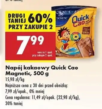 Biedronka Napój kakaowy Magnetic Quickcao oferta