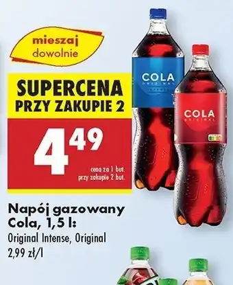 Biedronka Napój Cola Original Intense Zero oferta