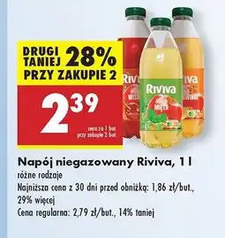 Biedronka Napój jabłko-brzoskwinia Riviva oferta