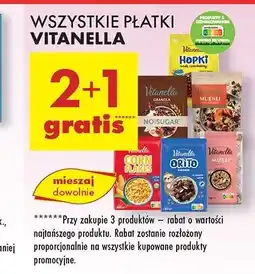 Biedronka Płatki z owocami i kokosem Vitanella oferta