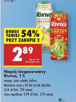 Biedronka Napój kaktus Riviva oferta