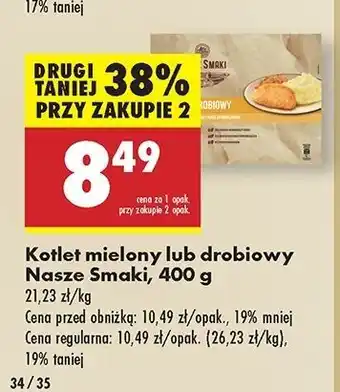 Biedronka Kotlet drobiowy z marchewką i groszkiem puree ziemniaczanym Nasze Smaki oferta