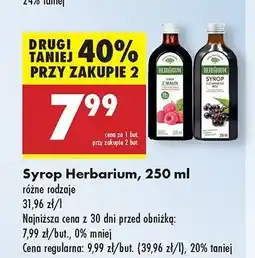 Biedronka Syrop z czarnego bzu Herbarium oferta