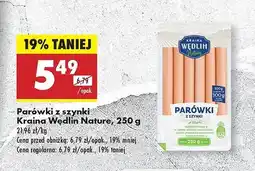 Biedronka Parówki z szynki Kraina Wędlin Nature oferta