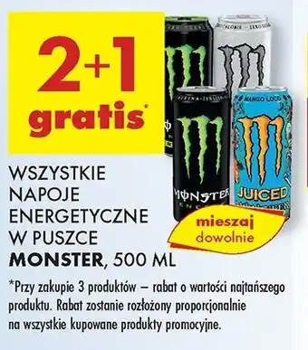 Biedronka Napój energetyczny Monster Energy Juiced Mango Loco oferta