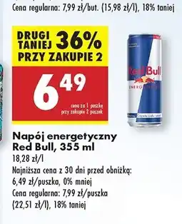 Biedronka Napój energetyczny Red Bull oferta