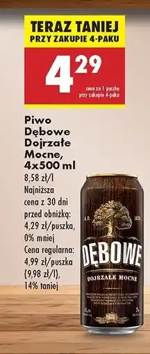 Biedronka Piwo Dębowe Mocne oferta