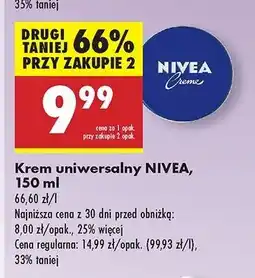 Biedronka Krem do twarzy i ciała Nivea Creme oferta