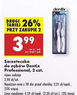 Biedronka Szczoteczka do zębów professional średnia Dentix oferta