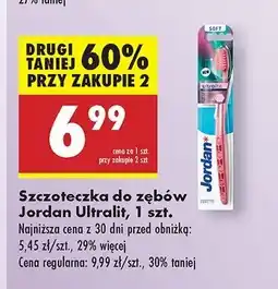 Biedronka Szczoteczka do zębów ultra soft Jordan Ultra Lite oferta