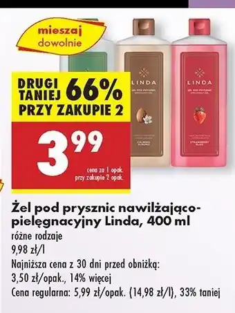 Biedronka Żel pod prysznic oliwka Linda oferta