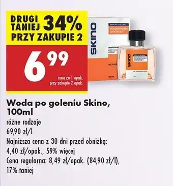 Biedronka Płyn po goleniu regenerujaco łagodzący Skino oferta