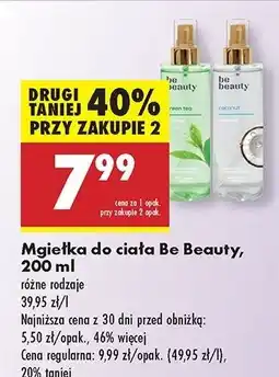 Biedronka Mgiełka do ciała coconut Be Beauty oferta