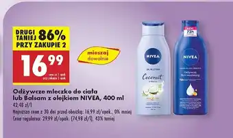 Biedronka Mleczko odżywcze skóra bardzo sucha Nivea oferta