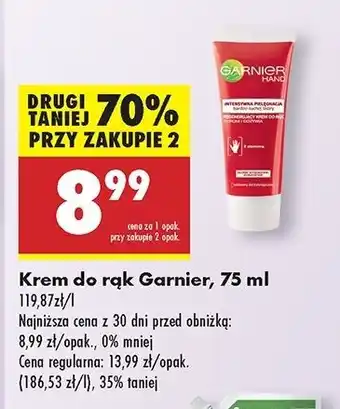 Biedronka Krem do rąk intensywnie regenerujący Garnier Hand oferta