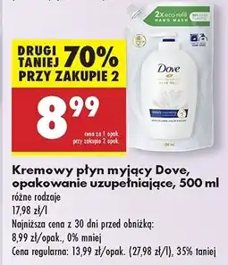 Biedronka Mydło w płynie zapas Dove Caring Hand Wash oferta