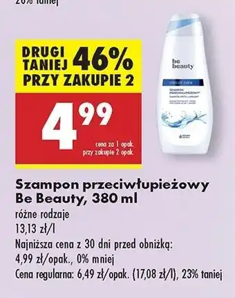 Biedronka Szampon przeciwłupieżowy Be Beauty oferta