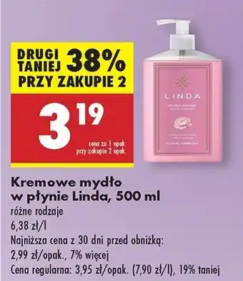 Biedronka Mydło w płynie róża i peonia Linda oferta