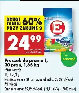 Biedronka Proszek do prania kolorowych i ciemnych tkanin E oferta