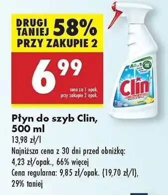 Biedronka Płyn do mycia szyb lemon Clin Windows & Glass oferta