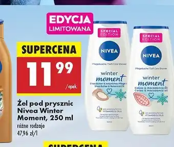 Biedronka Żel pod prysznic cacoa & macadamia oil Nivea Winter Moment oferta