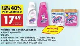 Biedronka Odplamiacz w proszku pink Vanish Oxi Action oferta