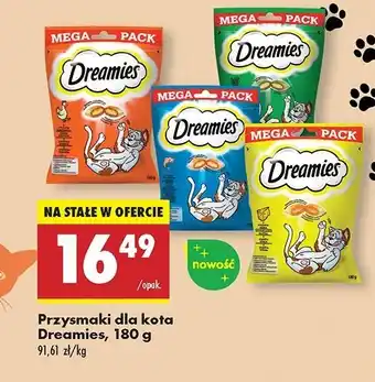 Biedronka Przysmak dla kota z kocimiętką Dreamies oferta