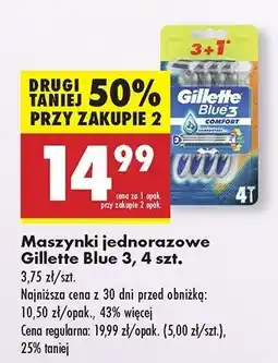 Biedronka Maszynki do golenia Gillette Blue 3 Comfort oferta