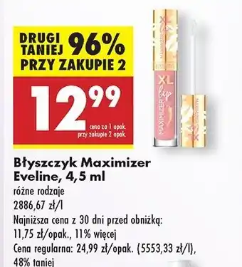 Biedronka Błyszczyk do ust 04 majorca Eveline Maximizer oferta