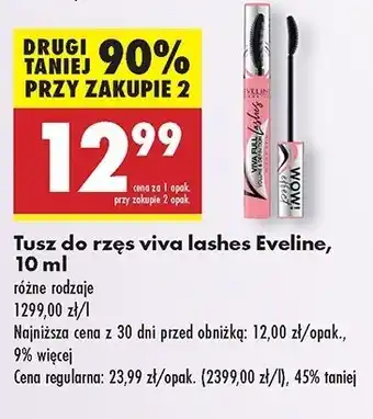 Biedronka Tusze do rzęs Eveline Viva Full Lashes oferta